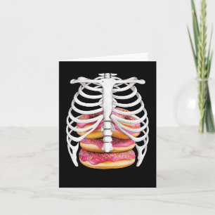 Skeleton Rib Cage Halloween Costume Tees Gifts Card