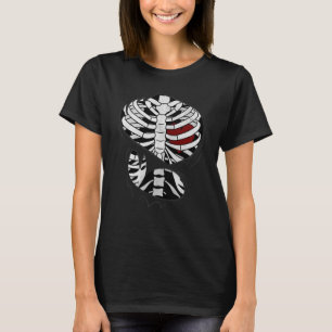 Skeleton Rib Cage Heart Ripped Costume T-Shirt