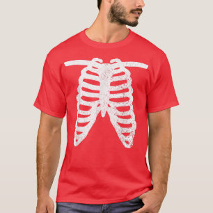 Skeleton Rib Cage XRay Funny Halloween T-Shirt