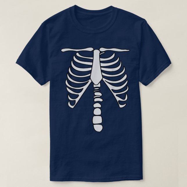 Skeleton Ribcage  T-Shirt (Design Front)
