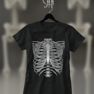 Skeleton Ribs Easy Halloween Costume Boys' T-Shirt