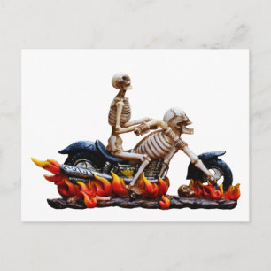 Skeleton Rider Postcard