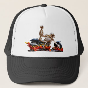 Skeleton Rider Trucker Hat