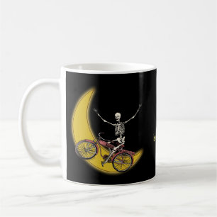 Skeleton Riding Bike mug