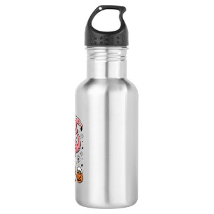 Skeleton Riding Flamingo Halloween Candy Shirt_1 532 Ml Water Bottle