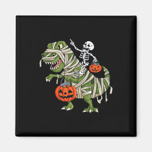 Skeleton Riding Mummy T Rex Halloween Boys Girls K Magnet