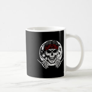 Skeleton Rock Hand Halloween Rock And Roll Midnigh Coffee Mug