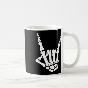 Skeleton Rock Hand Pocket Lazy Halloween Costume C Coffee Mug