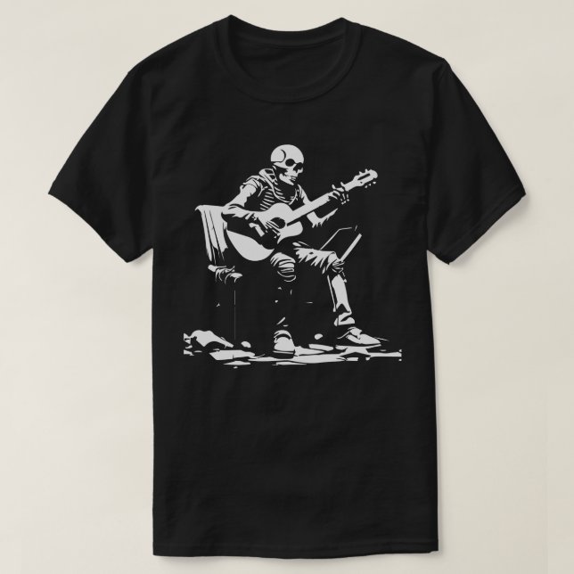 skeleton rock n roll T-Shirt (Design Front)