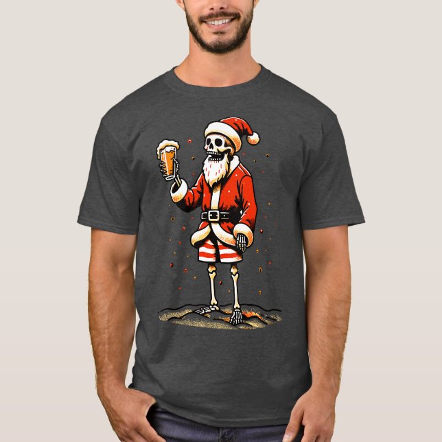 Skeleton Santa T-Shirt (Front)