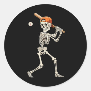 Skeleton Sell Halloween Costume Funny Men Boys Kid Classic Round Sticker