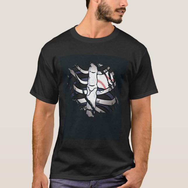 Skeleton Seoftll Heart Zombie Costume Tee  (Front)