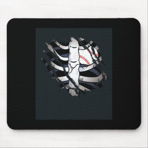 Skeleton Seoftll Heart Zombie Costume Tee Mouse Pad