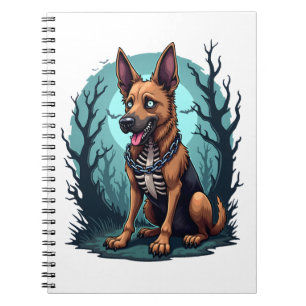 Skeleton Shepherd Dog Notebook