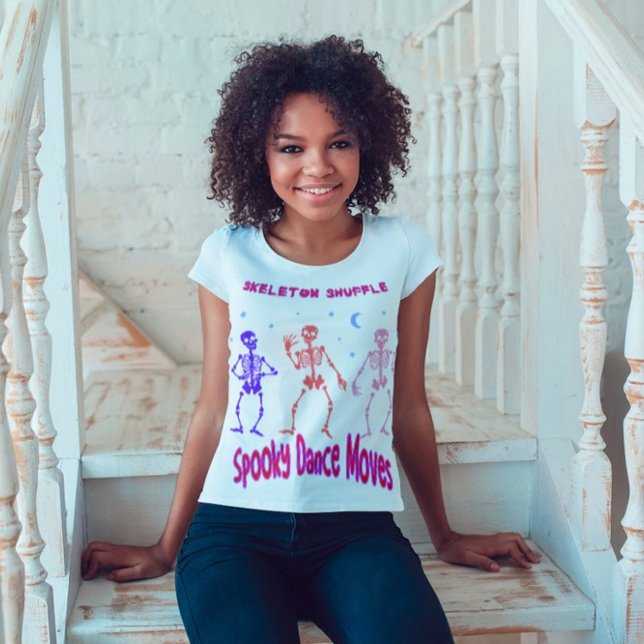 Skeleton Shuffle Spooky Dance Moves T-Shirt (Creator Uploaded)
