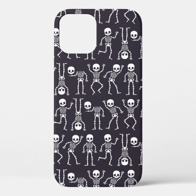Skeleton silhouettes seamless pattern for hallowee Case-Mate iPhone case (Back)