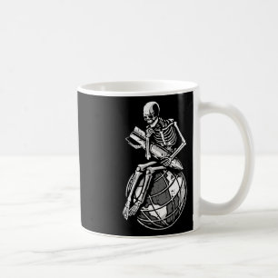 Skeleton Sitting Earth Day Environmental Environme Coffee Mug