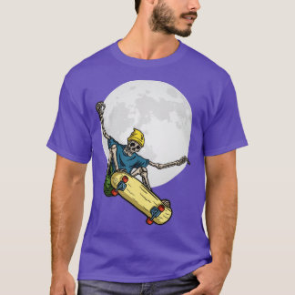 Skeleton Skateboarder Skateboarding Skateboard Ful T-Shirt