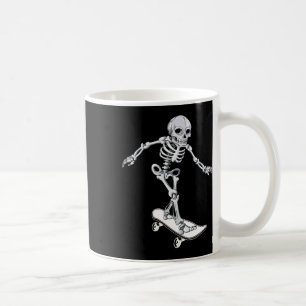 Skeleton Skateboarding Skateboarder Halloween Coffee Mug