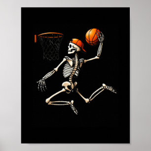 Skeleton Sketll Halloween Costume Funny Men Boys K Poster