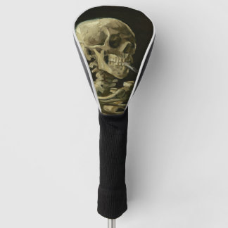 Skeleton Skull with Burning Cigarette by Van Gogh Golf Head Cover