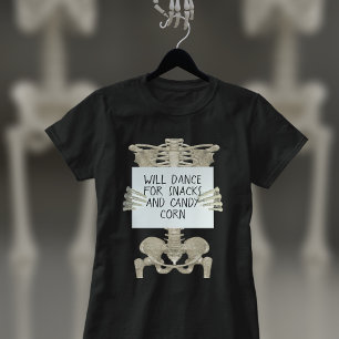 Skeleton Slogan Halloween Matching Costume T-Shirt