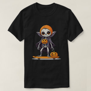 Skeleton Sloth Halloween Skyboard Spooky Sloth T-Shirt
