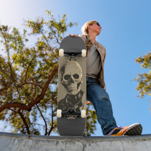 SKELETON smiling Skateboard Deck
