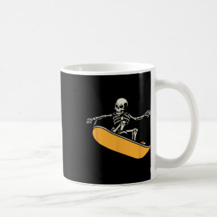 Skeleton Snowboarder Extreme Winter Sports Snowboa Coffee Mug
