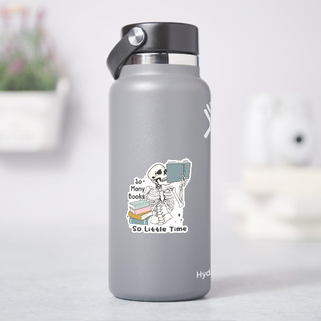 Skeleton So Many Books, So Little Time Vinyl (HydroFlask)
