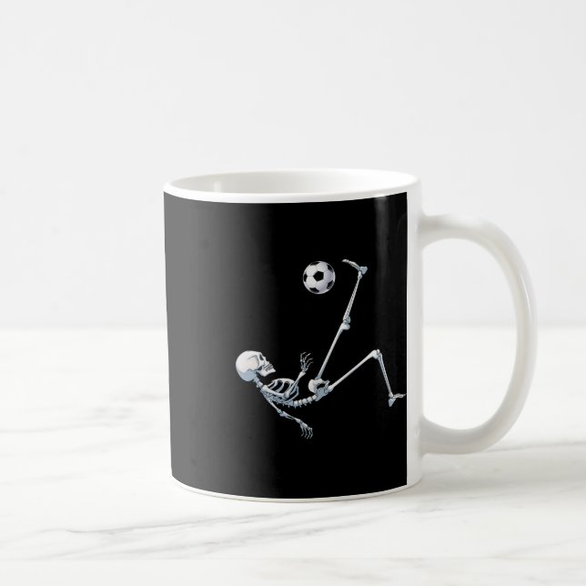 Skeleton Soccer Footll Halloween T Shirt Costume G Coffee Mug (Right)