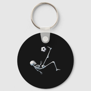 Skeleton Soccer Footll Halloween T Shirt Costume G Key Ring
