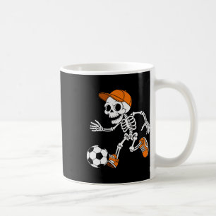 Skeleton Soccer Halloween Costume Funny Footll Men Coffee Mug