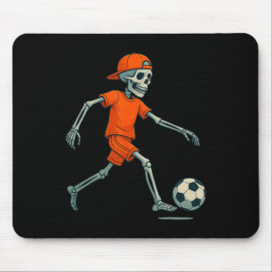 Skeleton Soccer Halloween Costume Funny Footll Men Mouse Pad