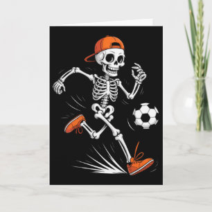 Skeleton Soccer Halloween Costume Funny Men Boys K Card