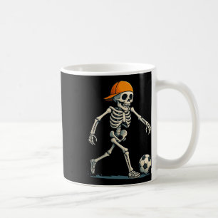 Skeleton Soccer Halloween Lazy Costume Funny Men B Coffee Mug