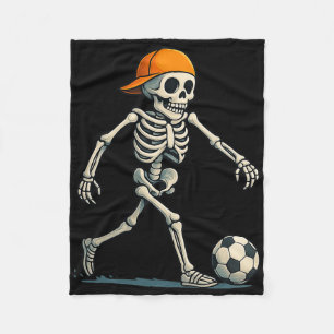 Skeleton Soccer Halloween Lazy Costume Funny Men B Fleece Blanket