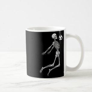 Skeleton Soccer Player Chest Ll Mid Air Sports Fan Coffee Mug