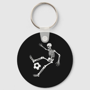 Skeleton Soccer Player Halloween Costume Enthusias Key Ring