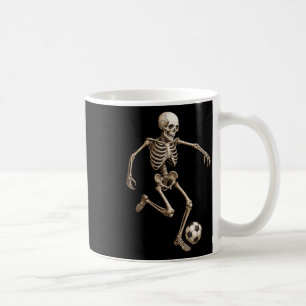 Skeleton Soccer Retro Halloween Costume Funny Men  Coffee Mug
