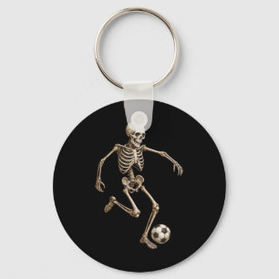 Skeleton Soccer Retro Halloween Costume Funny Men  Key Ring