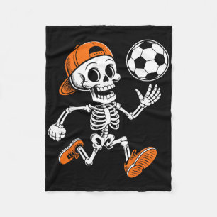 Skeleton Soccer Shirt Ll Adult Men Teen Boy Kids H Fleece Blanket