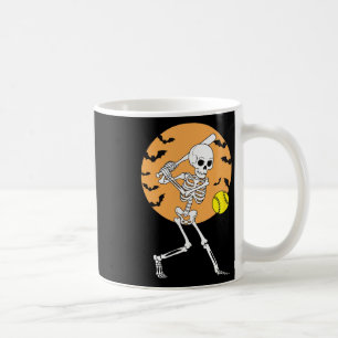 Skeleton Softll Player Halloween Softll For Women Coffee Mug