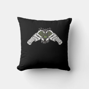 Skeleton Spider Heart Cushion