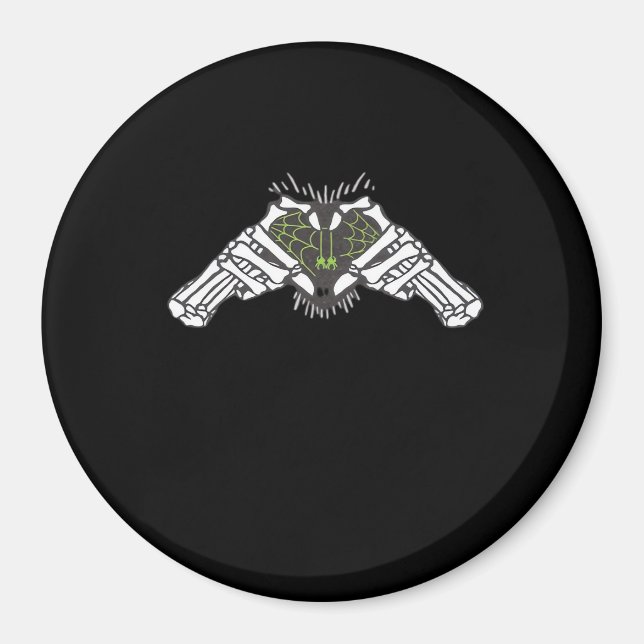 Skeleton Spider Heart Magnet (Front)