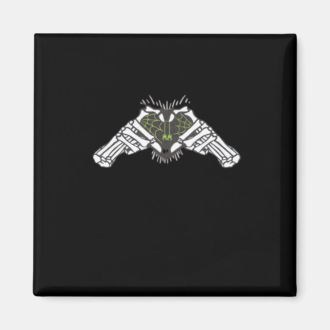 Skeleton Spider Heart Magnet (Front)