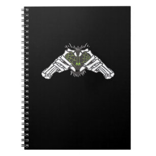 Skeleton Spider Heart Notebook