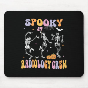 Skeleton Spooky Radiology Crew X-ray Tech Hallowee Mouse Pad