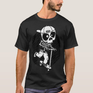 Skeleton stunt scooter stunt scooter T-Shirt