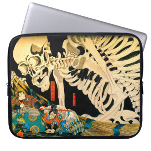 Skeleton Summoned by Witch Kuniyoshi Fine Art Laptop Sleeve